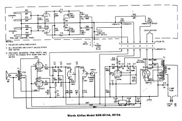 Airline GDR 8514A schematic circuit diagram